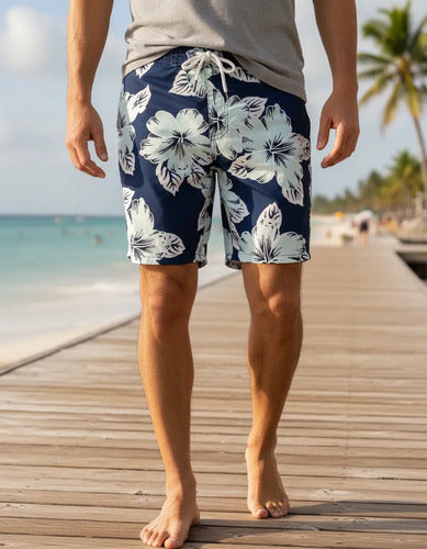Short Abercrombie Estampado Hombre Adulto. Azul S