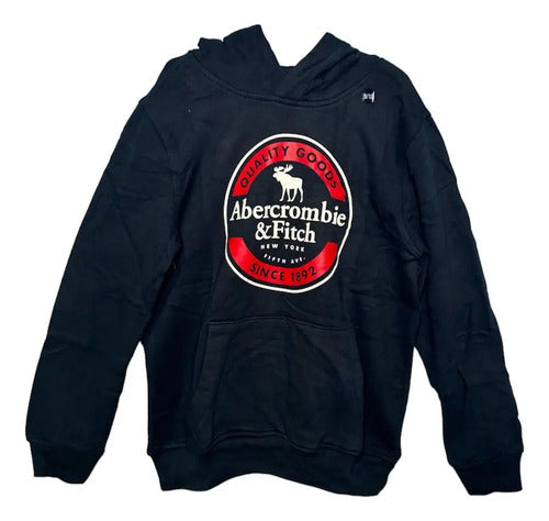 Canguro Hoodie Abercrombie Kids Niño Estampa Pecho Moderno