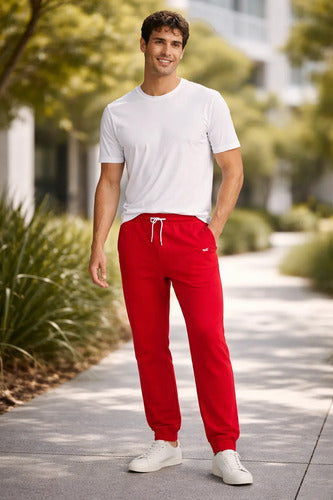 Pantalon Hollister By Abercrombie Estampado Rojo L