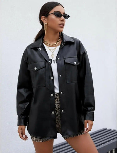 Chaqueta Campera Mujer Shein Negro S