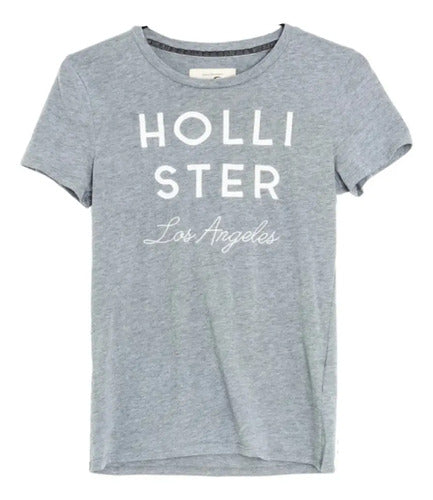 Remera Dama Hollister Estampada Redonda