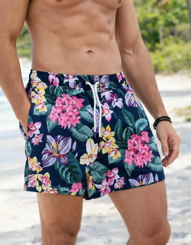 Short Abercrombie Estampado Hombre Adulto. Rosa S