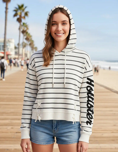 Hoodie Hollister By Abercrombie Estampado Para Dama
