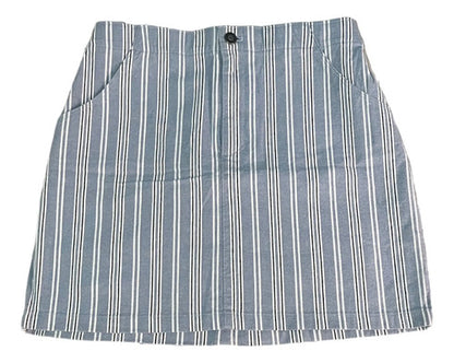 Pollera Dama Hollister Con Moños Turquesa M