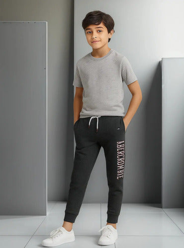 Pantalon Jogging Deportivo Abercrombie Para Niño Nuevo