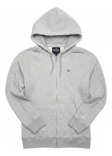 Campera Hollister By Abercrombie Logo Chico Lisa