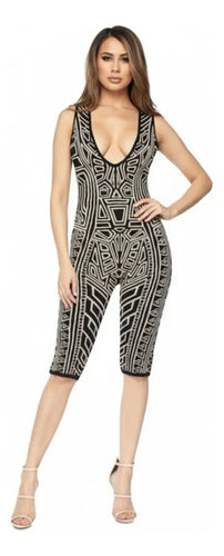 Enterito Dama Fashion Nova Nuevo Importado Comodo Crema Xs