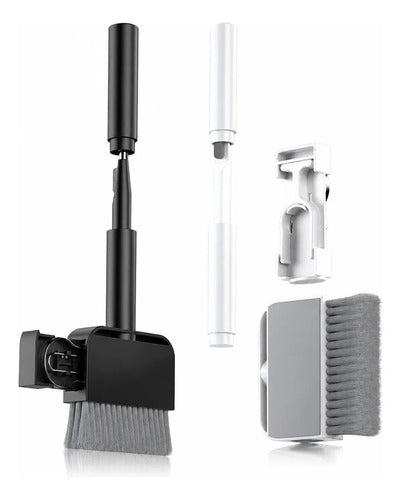 Kit Limpieza Cepillo 9 En 1 Teclado Celular iPhone Blanco