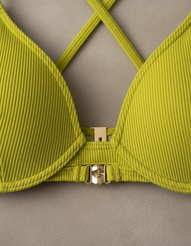 Bikini Mujer Corpiño Zaful Talle Xl Verde Xl