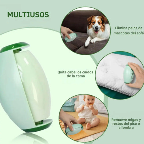 Rodillo Quita Pelusa Y Pelo Para Ropa Lavable Mascota