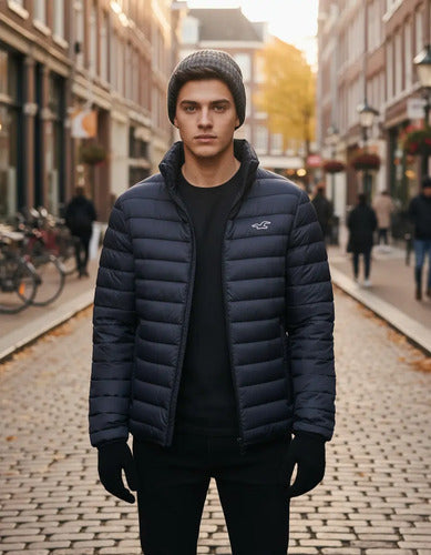 Campera De Abrigo Hollister Lisa Con Logo