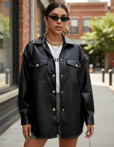 Chaqueta Campera Mujer Shein Negro S