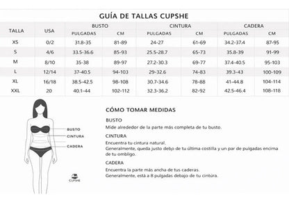 Bikini Dos Piezas Estampado Playa Cupshe Nuevo Comodo