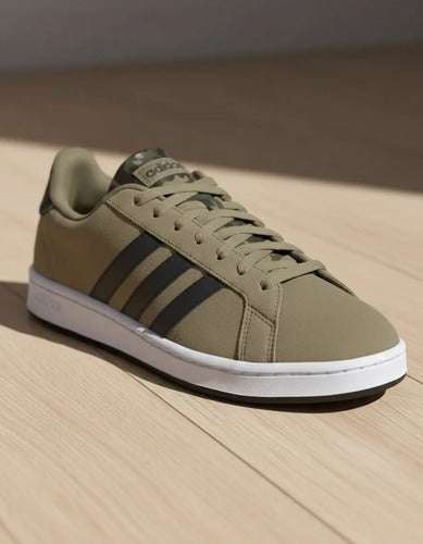 Championes adidas Grand Court Hombre Verdes Verde Musgo 8.5 Uk