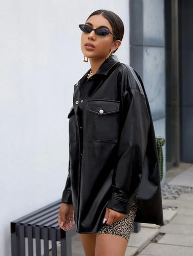 Chaqueta Campera Mujer Shein Negro S