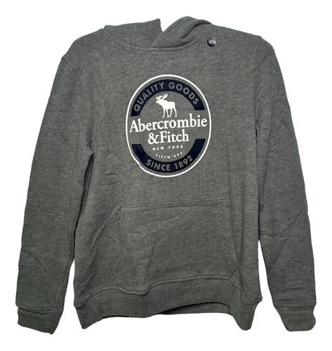 Canguro Hoodie Abercrombie Kids Niño Estampa Pecho Moderno