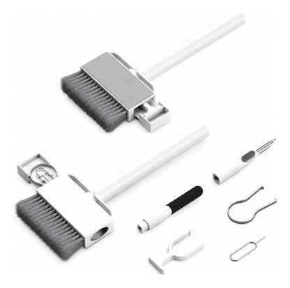 Kit Limpieza Cepillo 9 En 1 Teclado Celular iPhone Blanco
