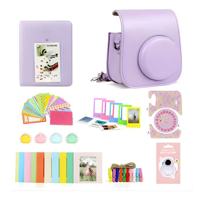 Set Album Estuche Para Instax 7 En 1 Mini 9/11/12 Lila
