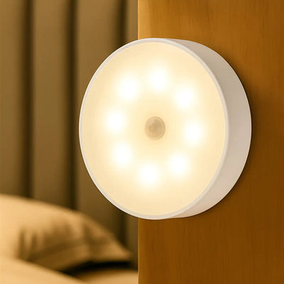 Lampara Recargable Sensor Movimiento Calida Fria
