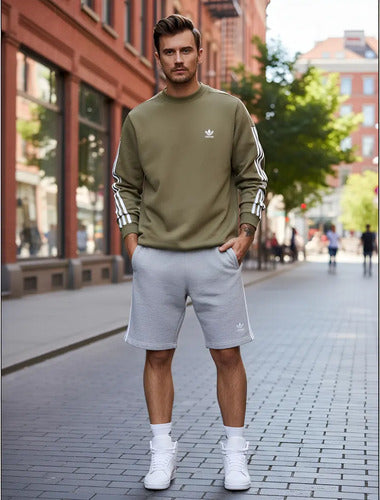 Buzo adidas Lock Up Hombre M Verde