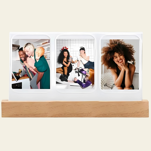 Portarretratos de tres fotos para Instax