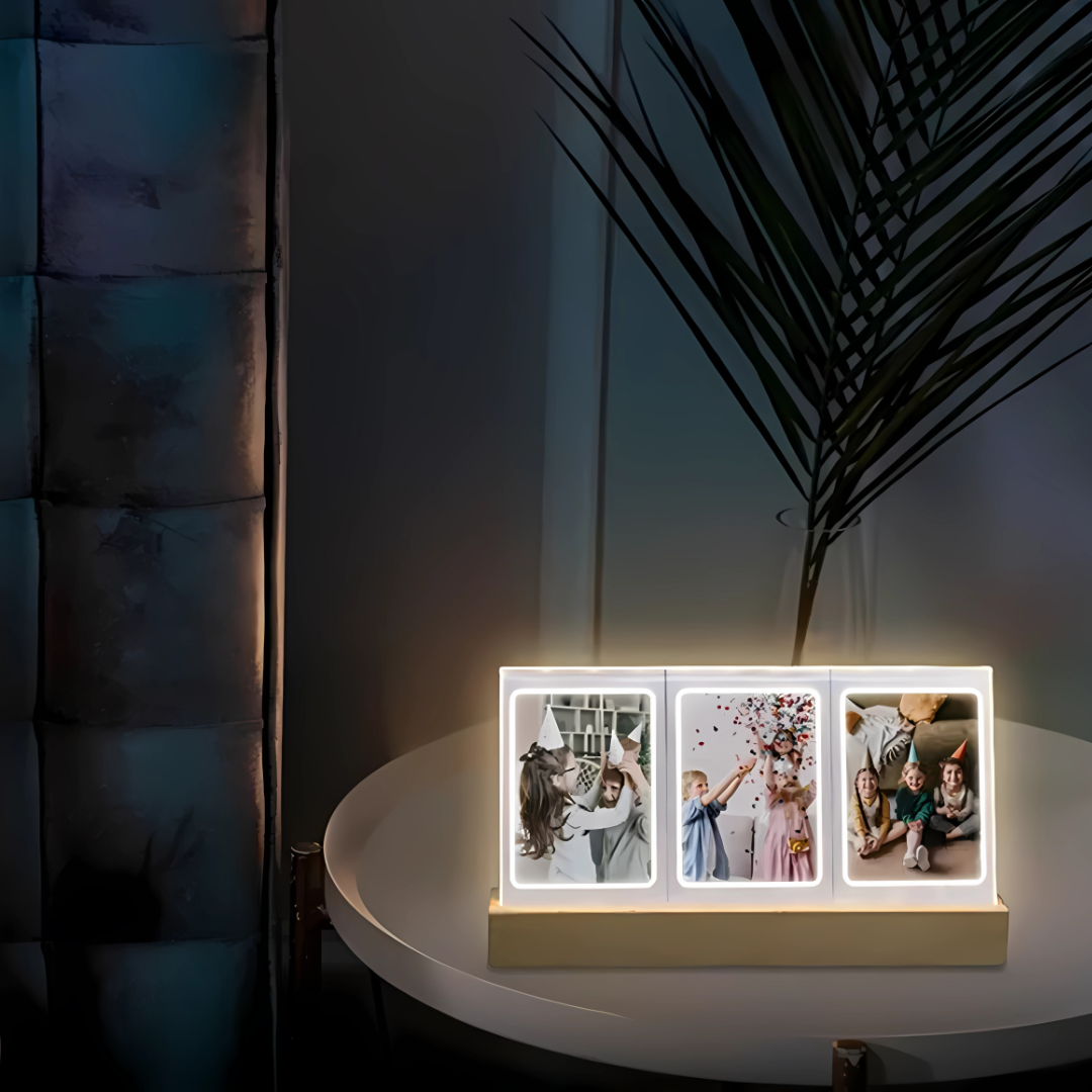 Portarretratos de tres fotos para Instax