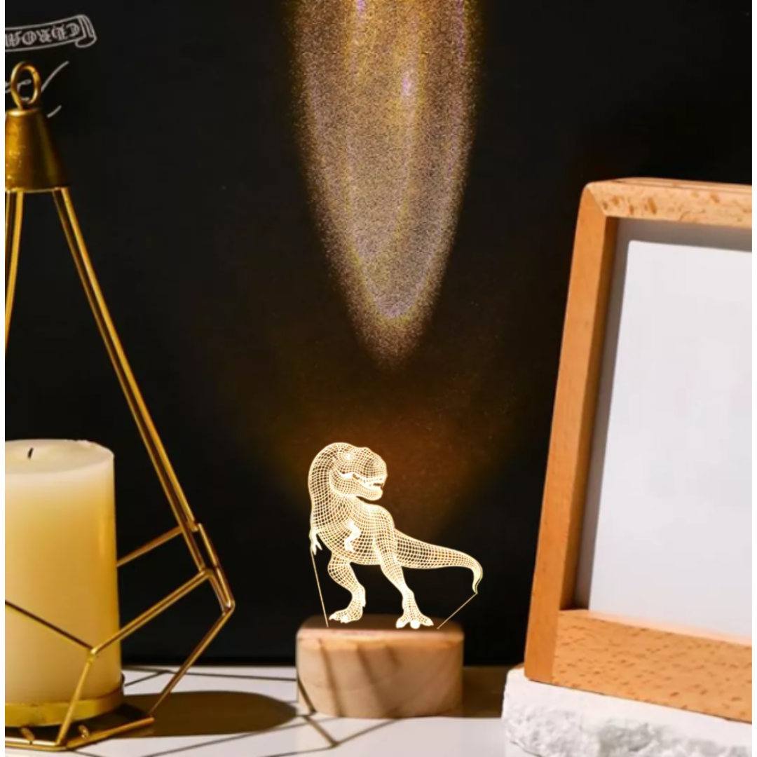 Lampara veladora de Dinosaurio