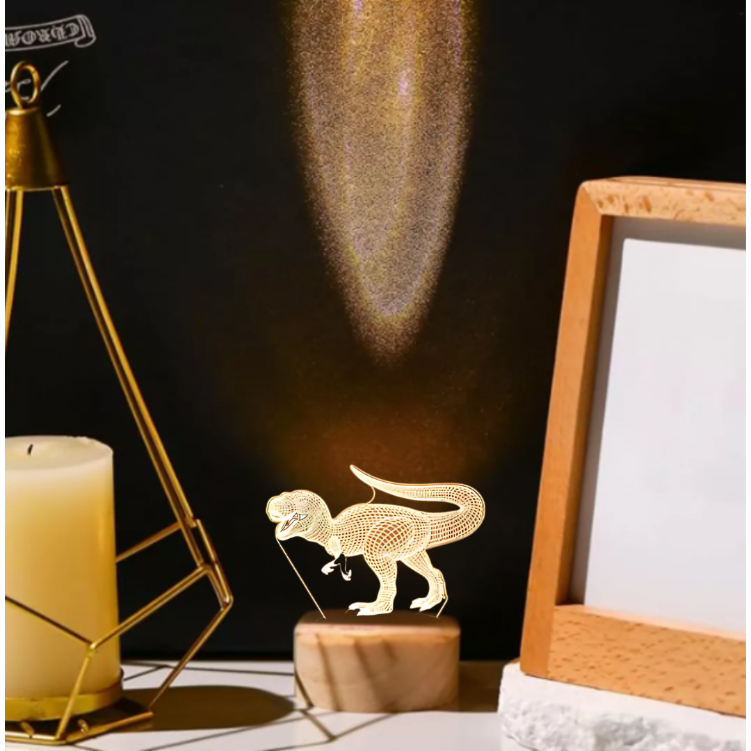 Lampara veladora de Dinosaurio